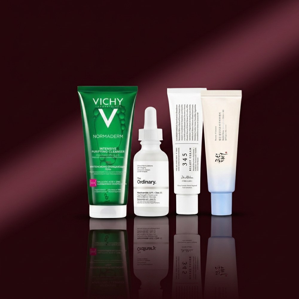 روتين VX Beauty المتكامل للعناية بالبشرة الدهنية والمختلطة